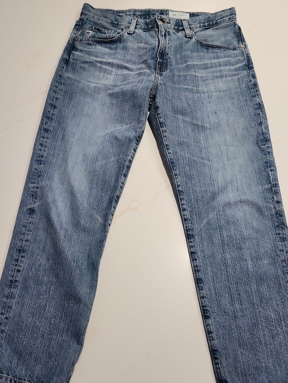 Ag Adriano Goldschmied Relaxed Boyfriend Jeans in Faded Blue